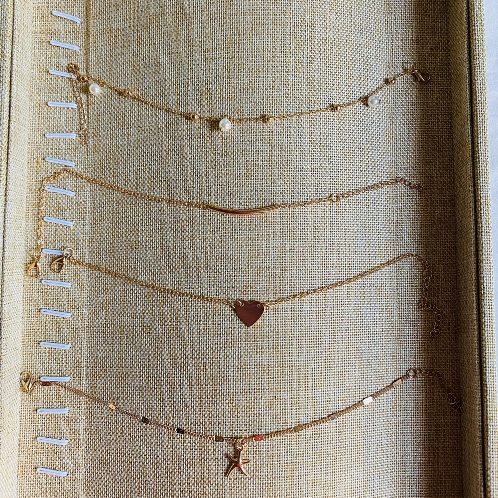 Gold Anklets Pearl anklets | ankle bracelets summer gold jewelry - Picture 4 of 6